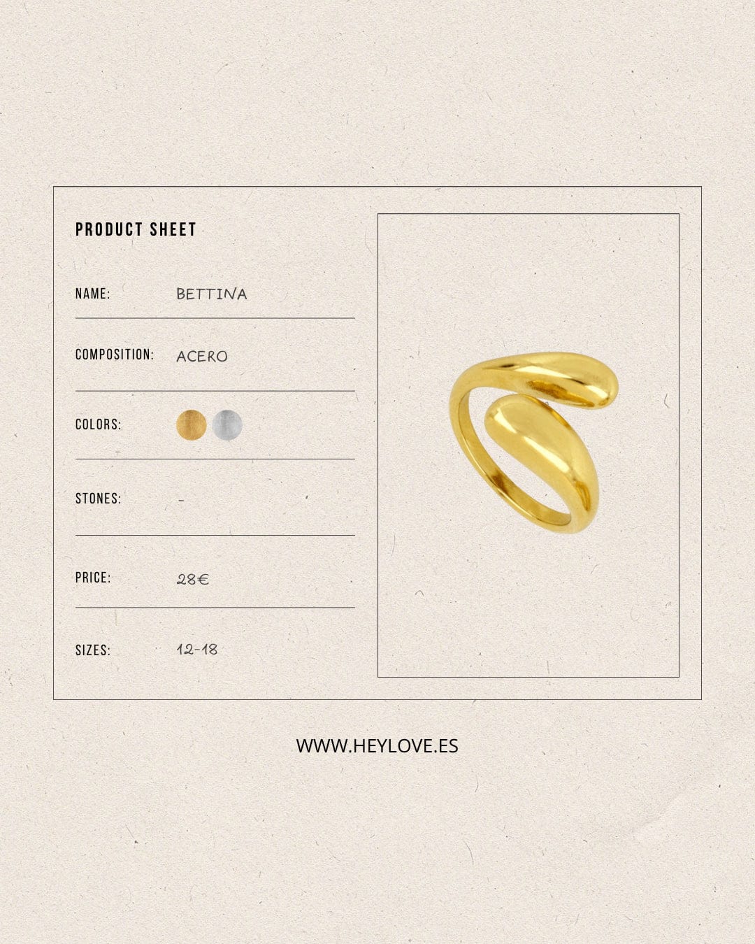 heylove ANILLOS ANILLO BETTINA