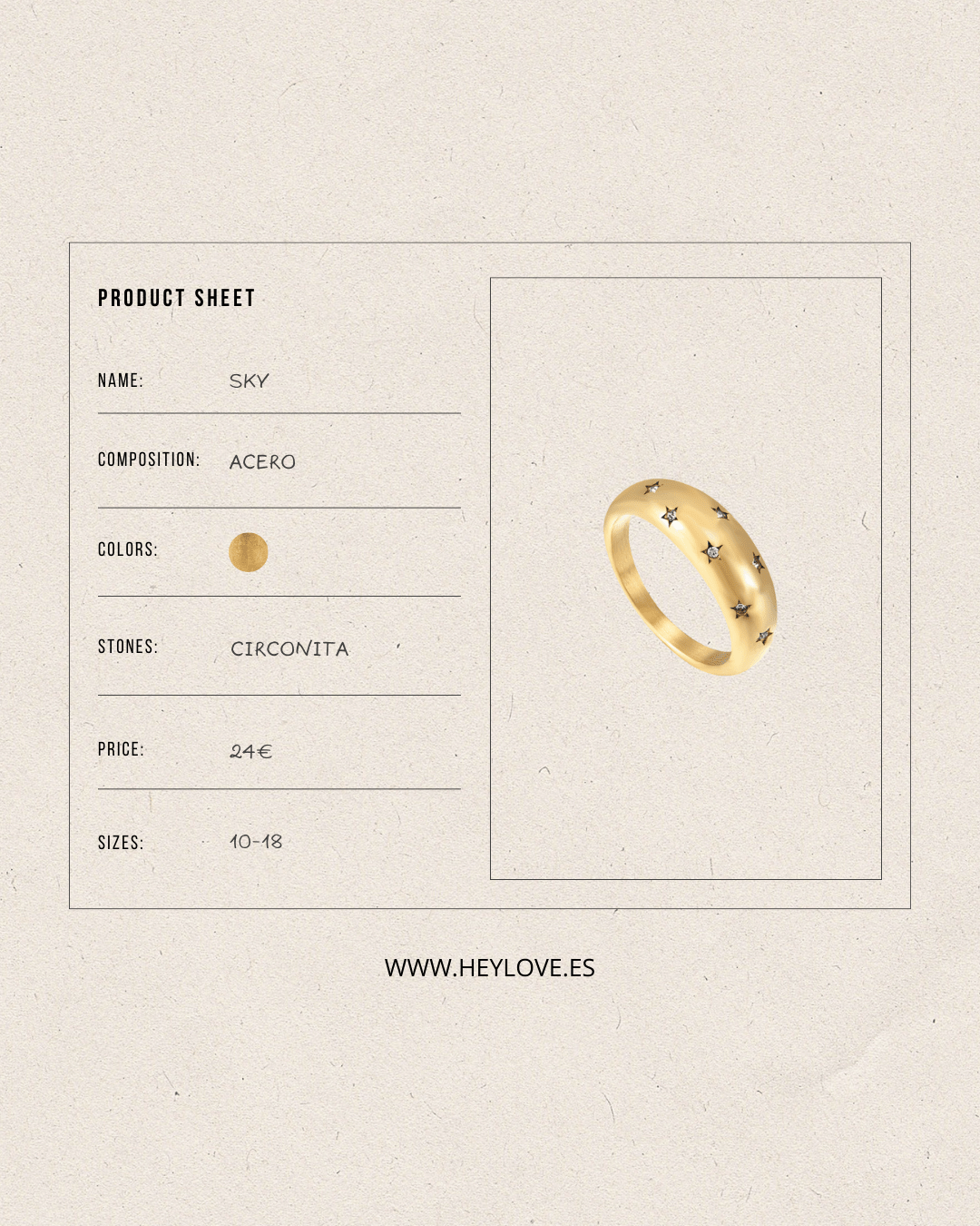 heylove ANILLOS ANILLO SKY