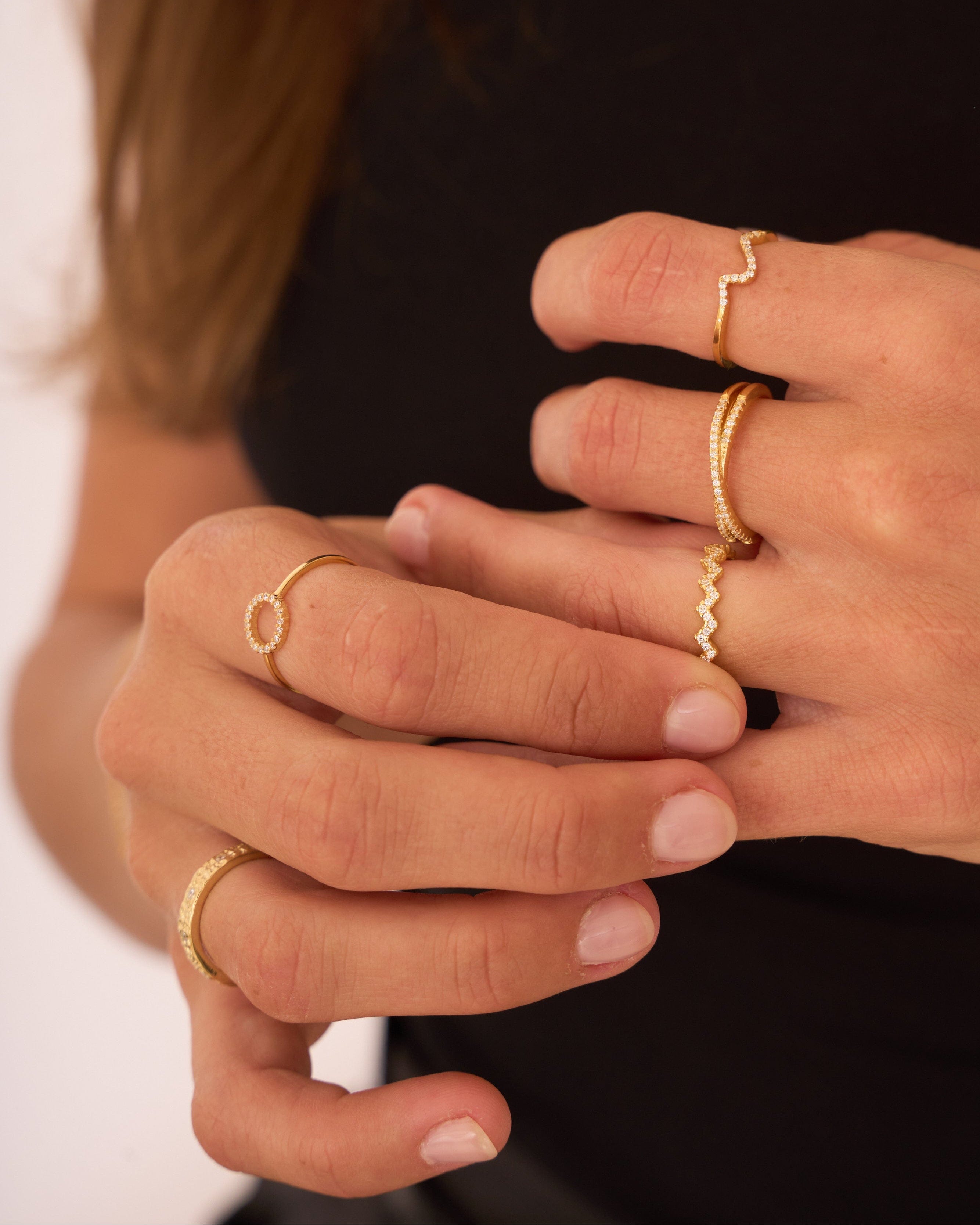 heylove ANILLOS ANILLO ZIGZAG CZ