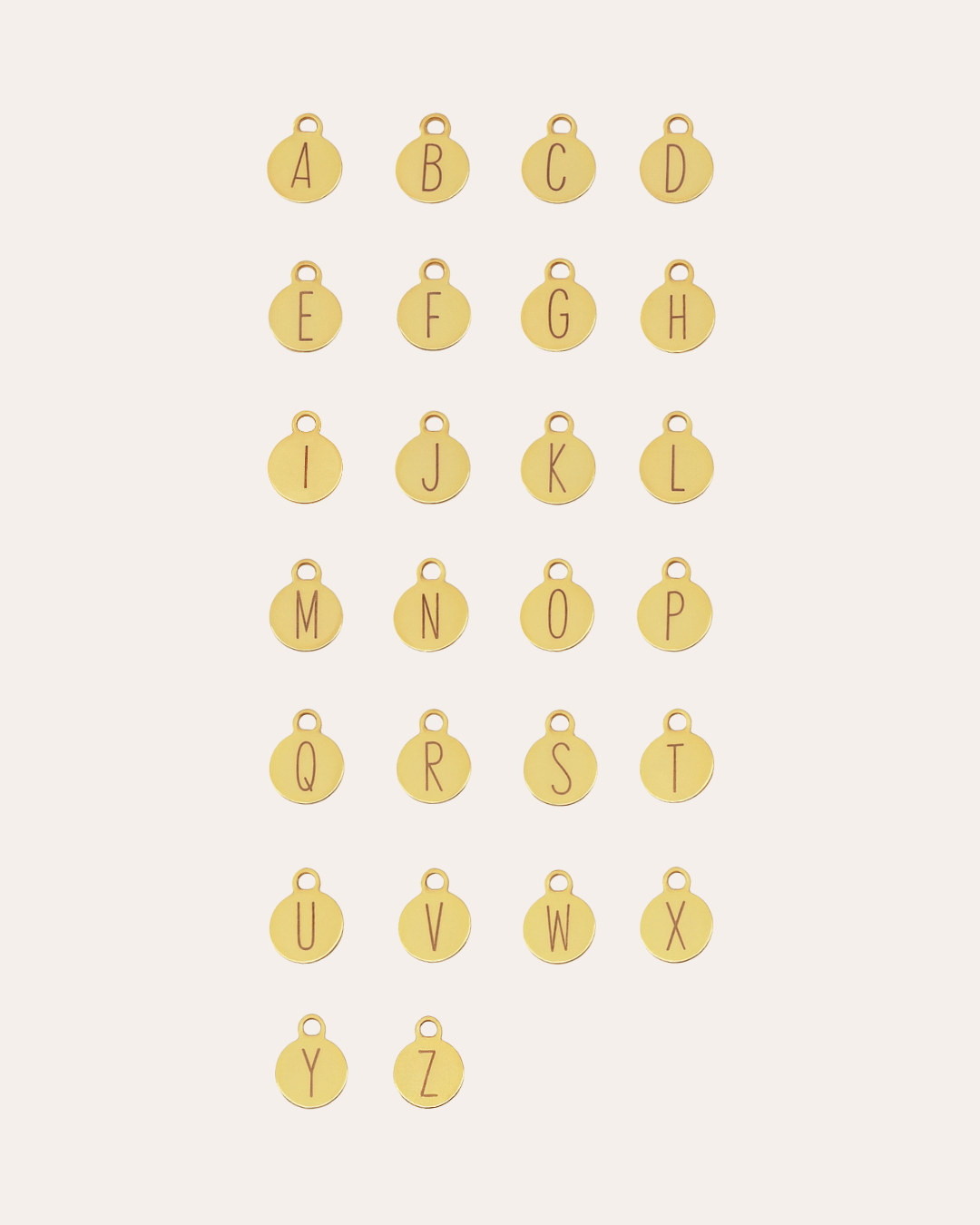 heylove CHARM CHARM INICIAL CHAPITA ORO