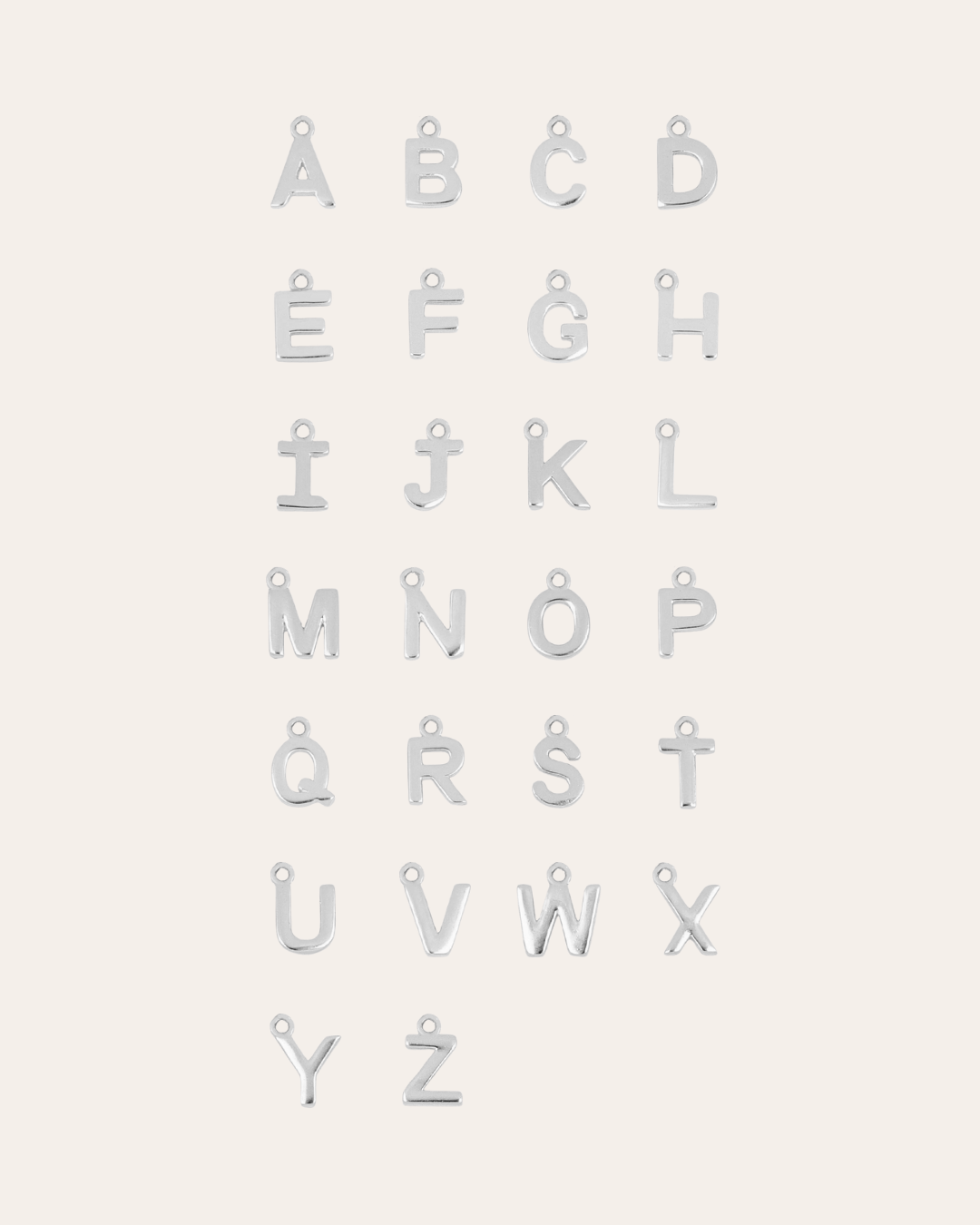 heylove CHARM CHARM INICIAL LISA PLATA