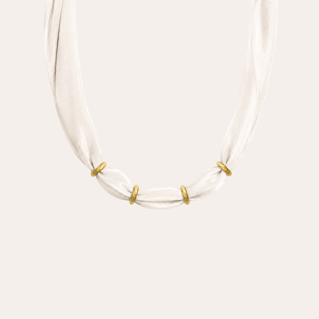 heylove COLLAR SEDA PARA PERSONALIZAR CRUDO