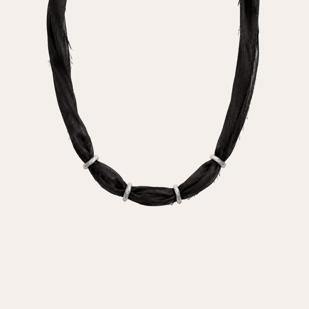 heylove COLLAR SEDA PARA PERSONALIZAR NEGRO