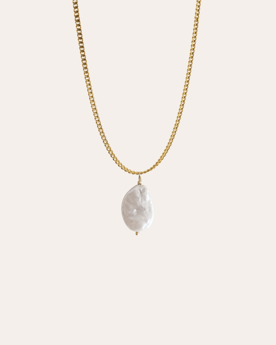 heylove COLLARES CADENA ACERO PERLA