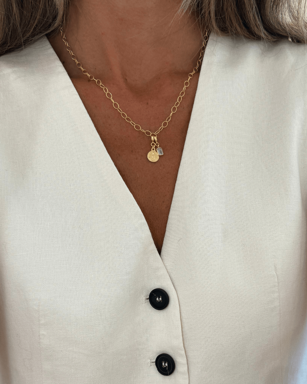 heylove COLLARES CADENA OVALADA DIAMANTADA