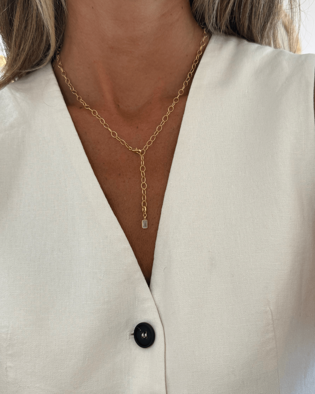 heylove COLLARES CADENA OVALADA DIAMANTADA