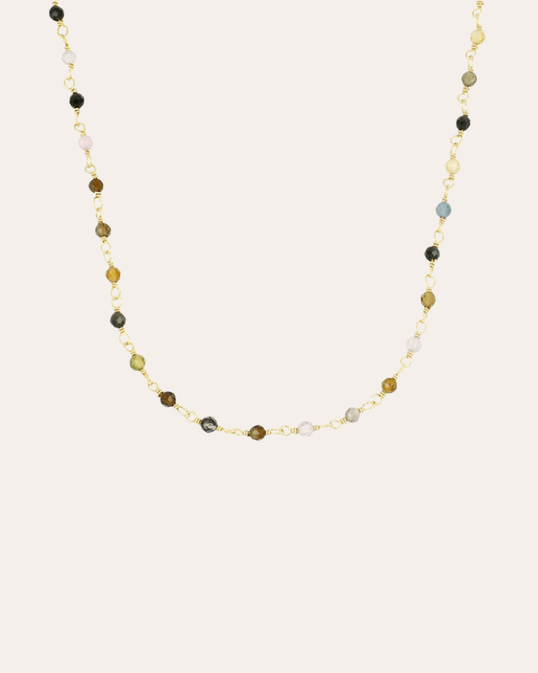 heylove COLLARES CADENA ROSARIO TURMALINA