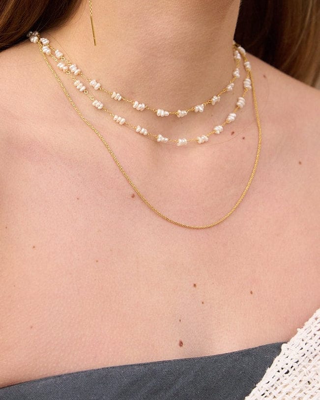 heylove COLLARES COLLAR CHAIN PERLAS