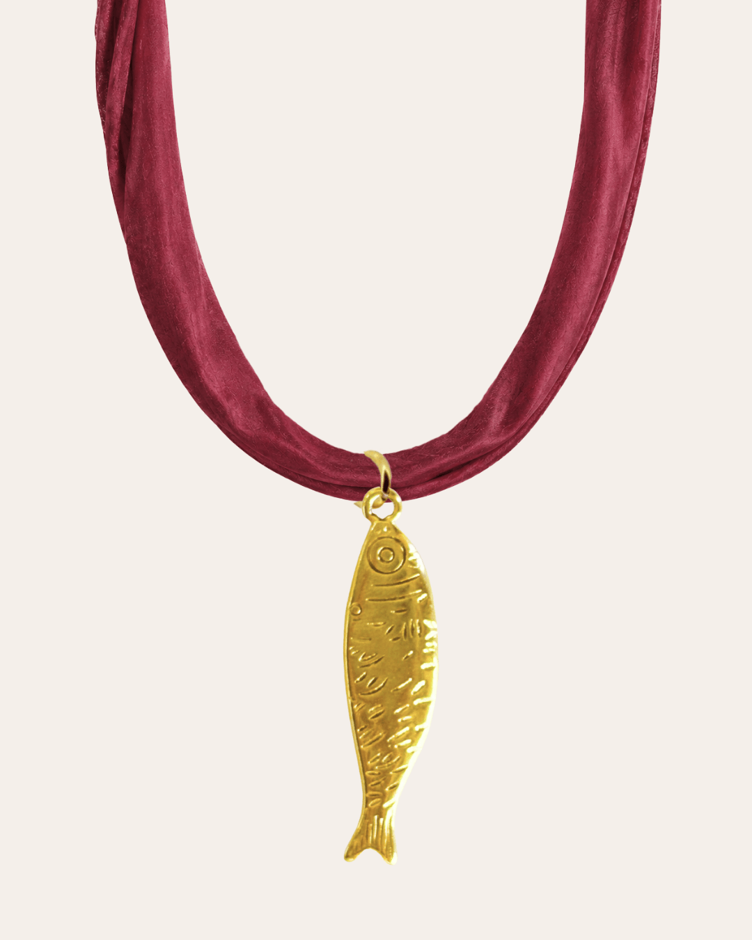 heylove COLLARES COLLAR DE SEDA CON PEZ