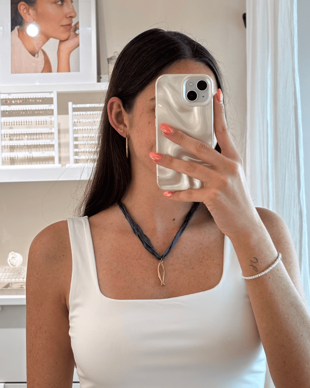 heylove COLLARES COLLAR DE SEDA CON PEZ