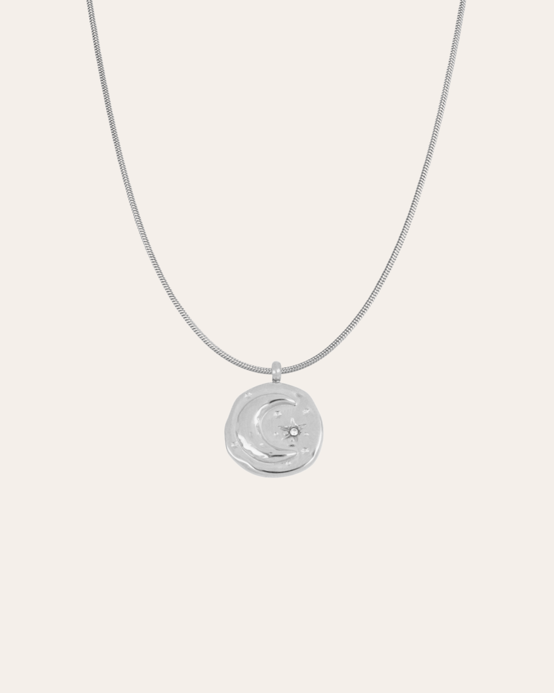 heylove COLLARES COLLAR LUNA Y ESTRELLA ACERO