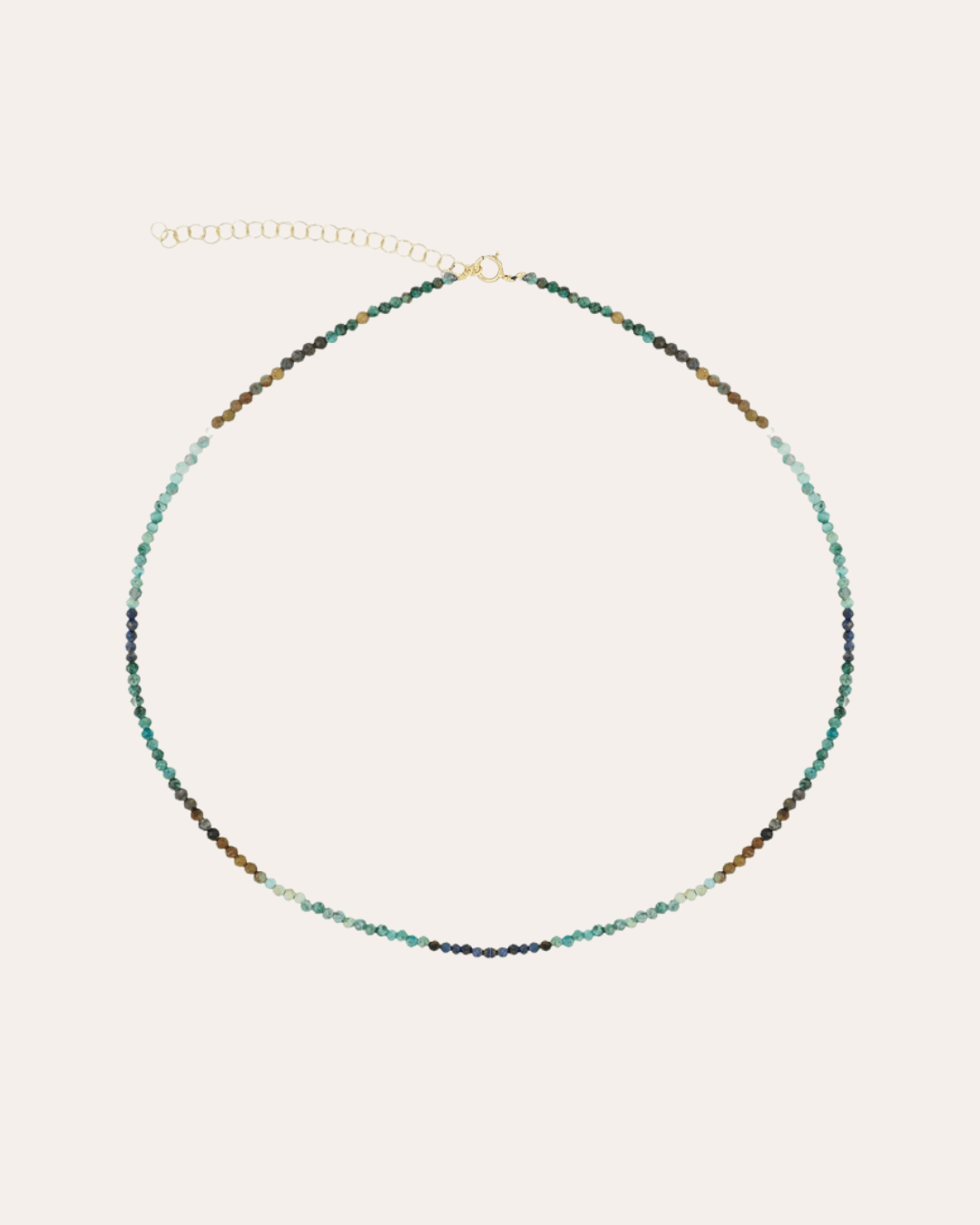 heylove COLLARES COLLAR MINERAL CRISOCOLA & LAPISLAZULI 2.2 MM