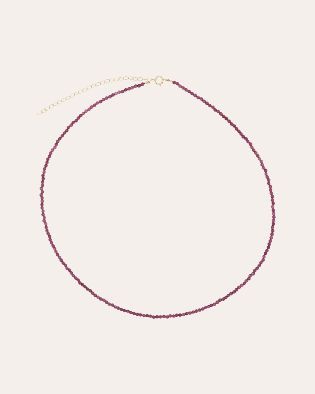 heylove COLLARES COLLAR MINERAL RUBI 2 MM