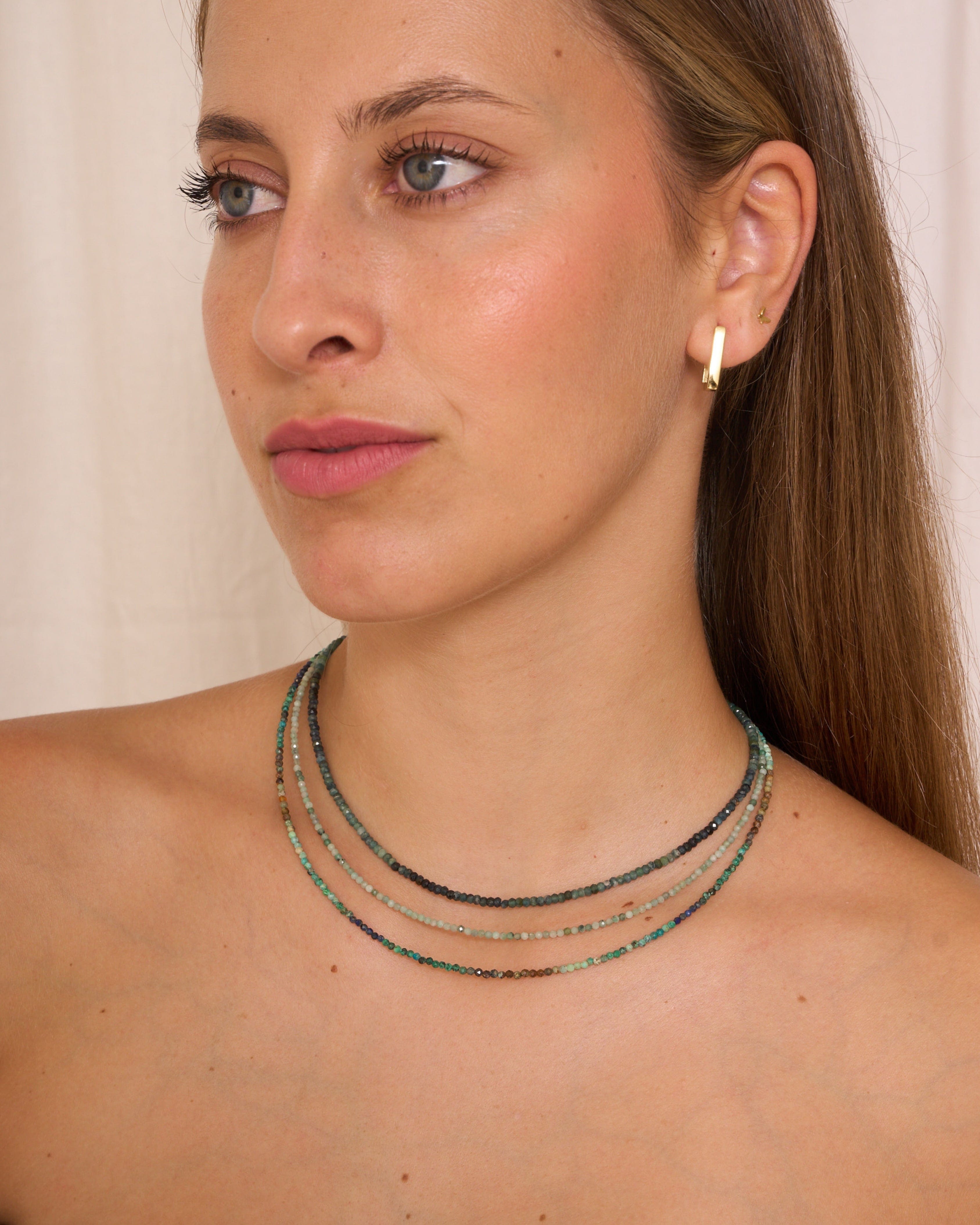 heylove COLLARES COLLAR MINERAL TURMALINA AZUL 2/3 MM