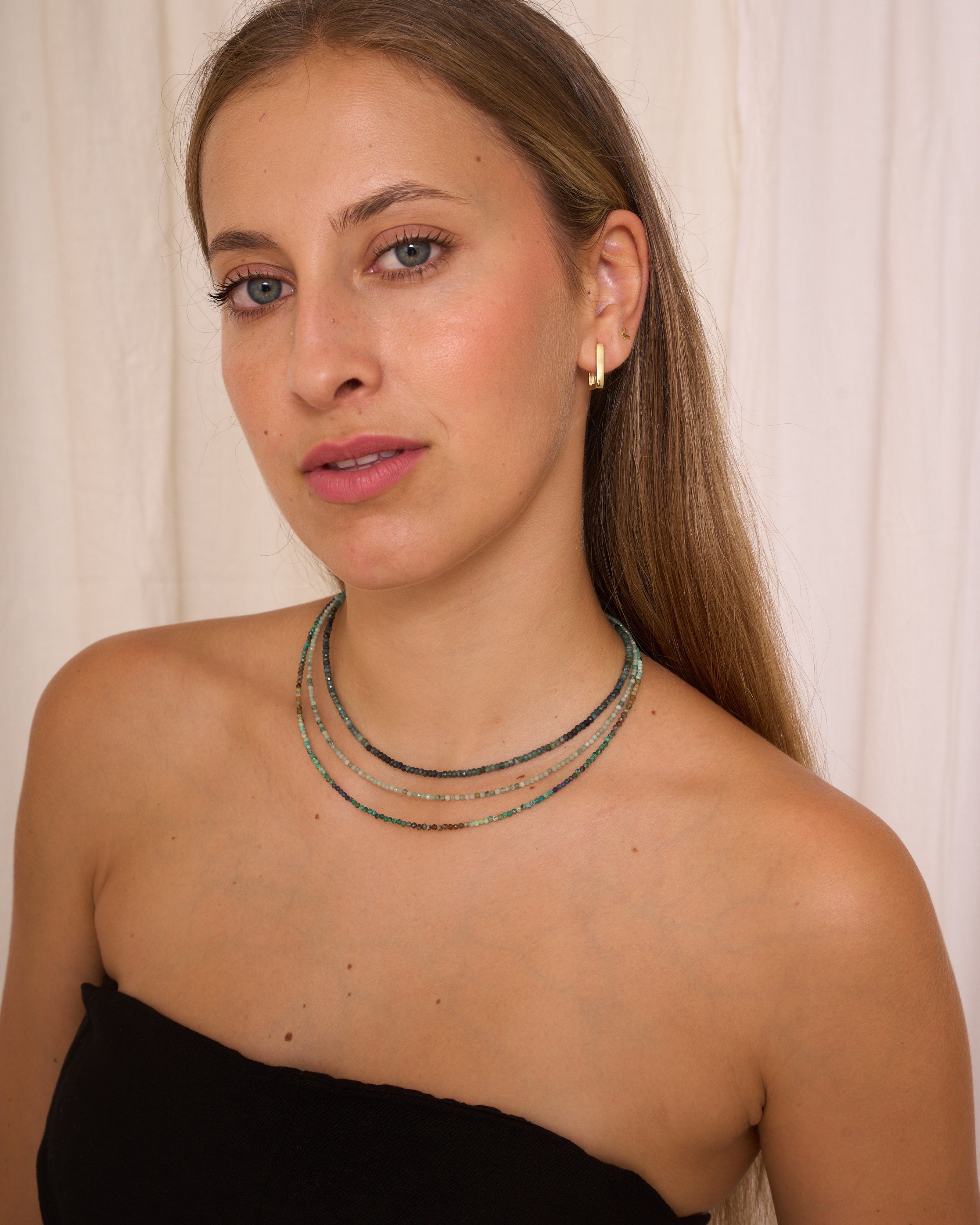 heylove COLLARES COLLAR MINERAL TURMALINA AZUL 2/3 MM