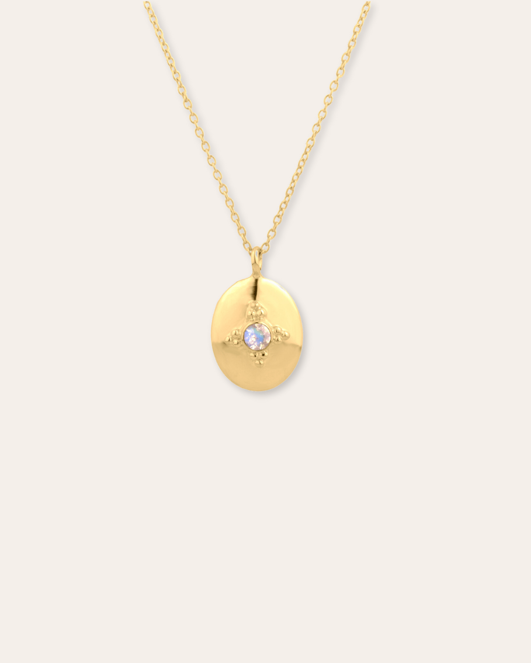 heylove COLLARES COLLAR OVAL DOT PIEDRA LUNA