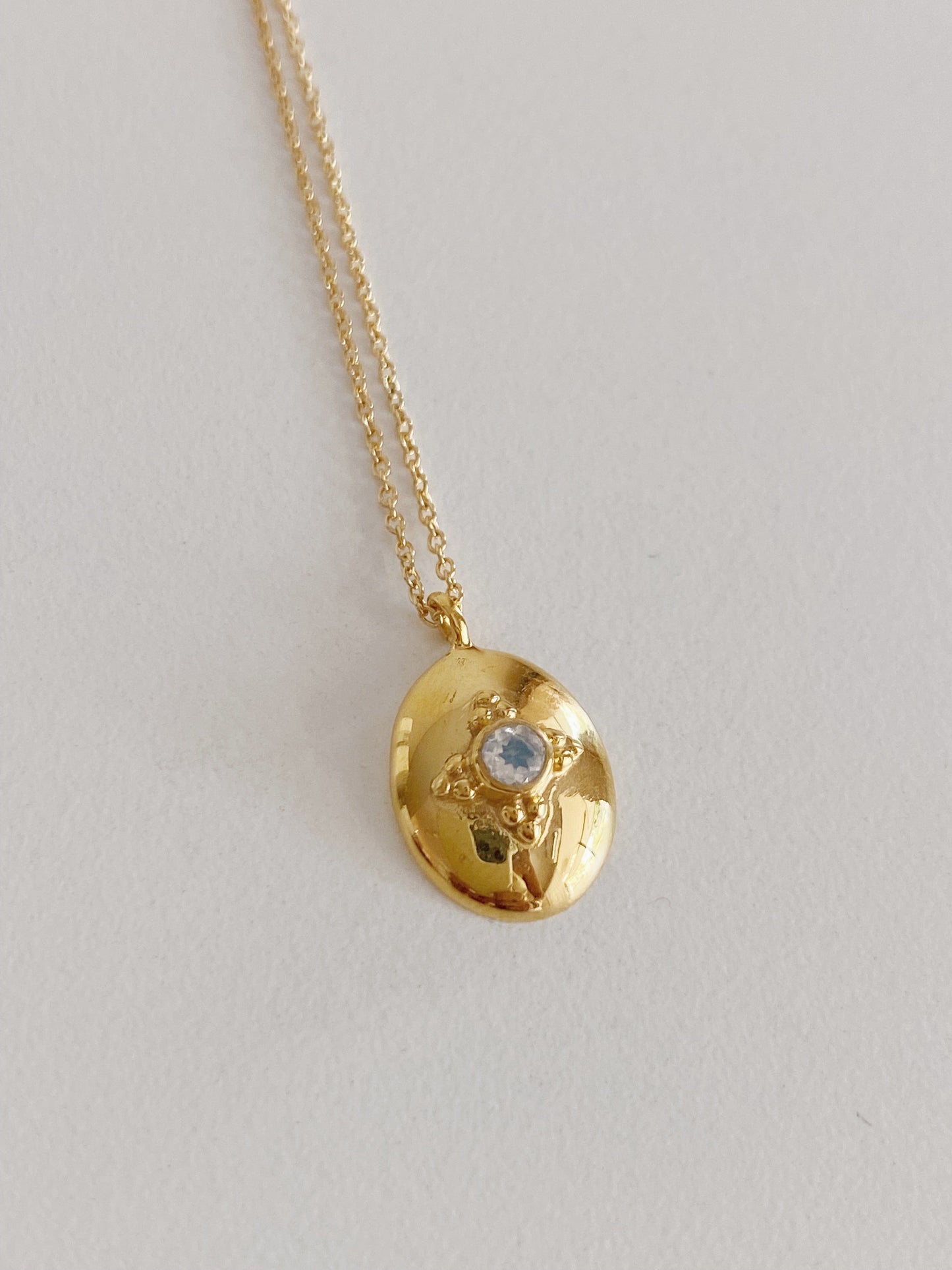 heylove COLLARES COLLAR OVAL DOT PIEDRA LUNA