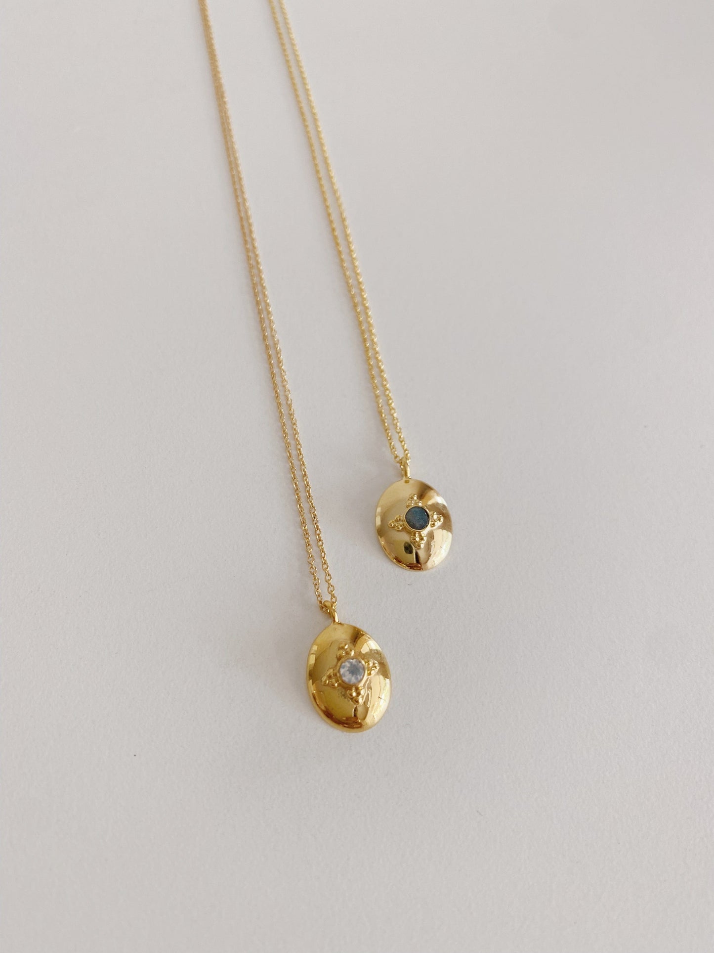 heylove COLLARES COLLAR OVAL DOT PIEDRA LUNA