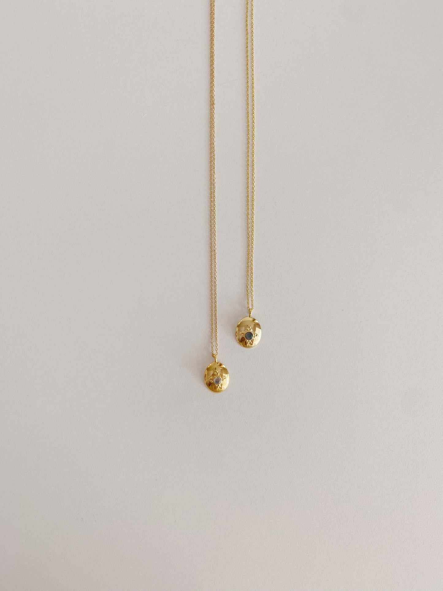 heylove COLLARES COLLAR OVAL DOT PIEDRA LUNA