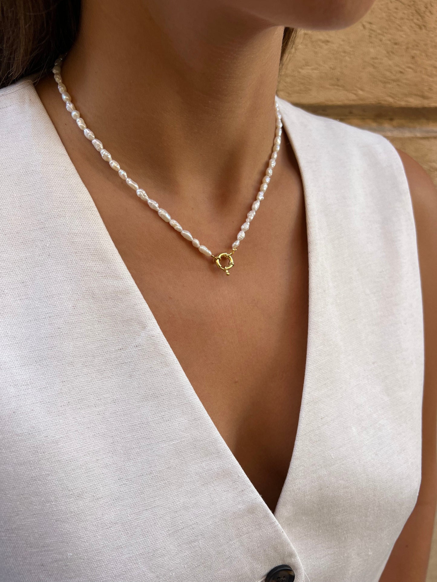 heylove COLLARES COLLAR PERLA MARINER