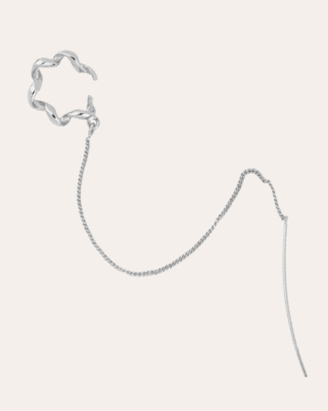 heylove EARCUFF EAR CUFF CURLY CHAIN