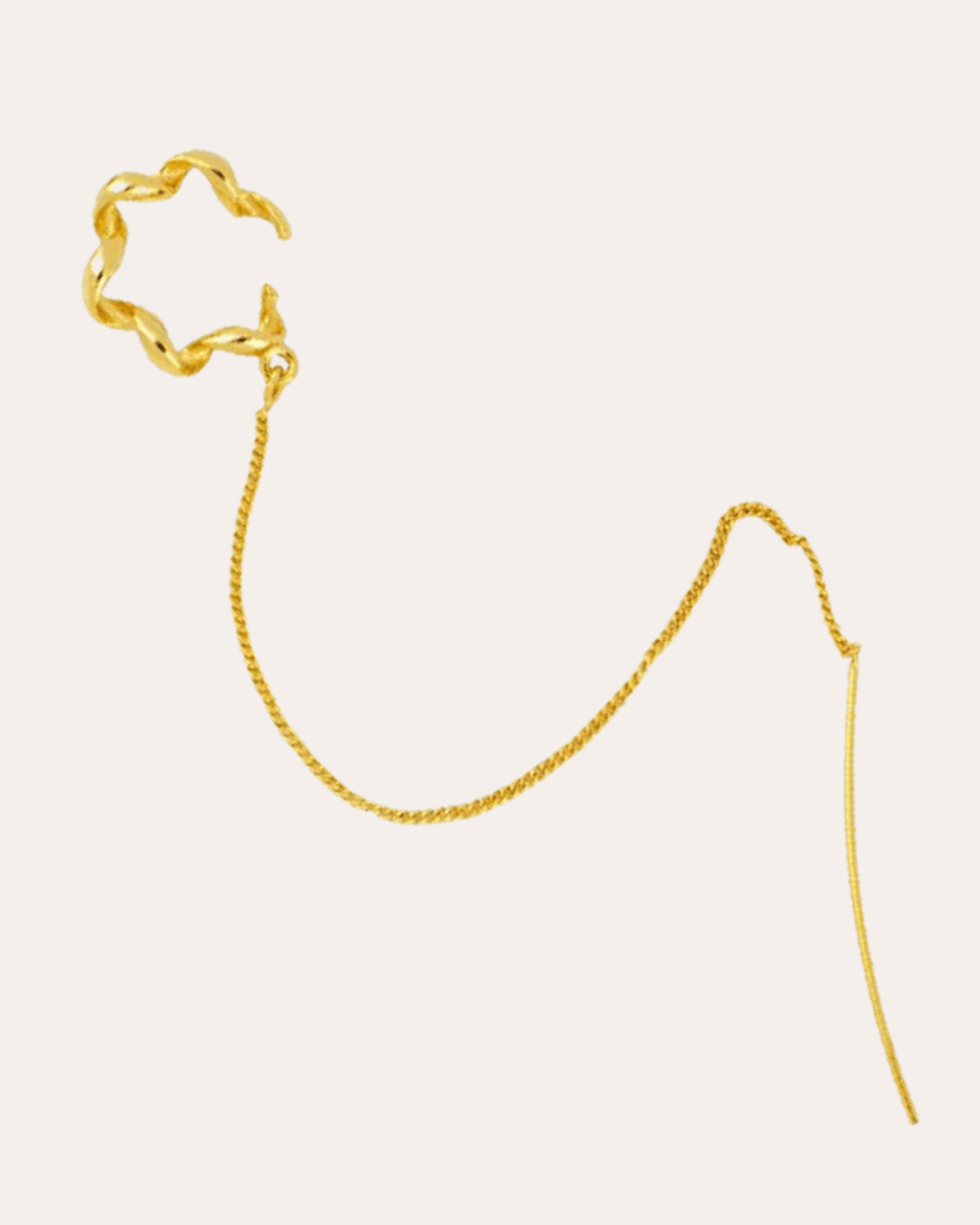 heylove EARCUFF EAR CUFF CURLY CHAIN