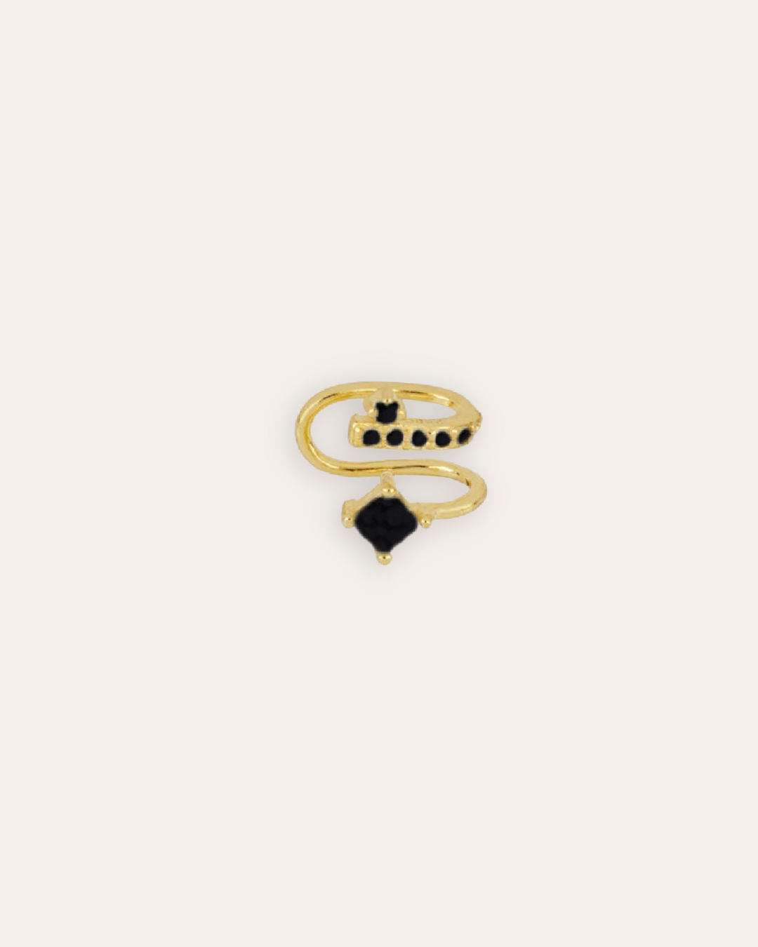 heylove EARCUFF EAR CUFF DOUBLE BLACK