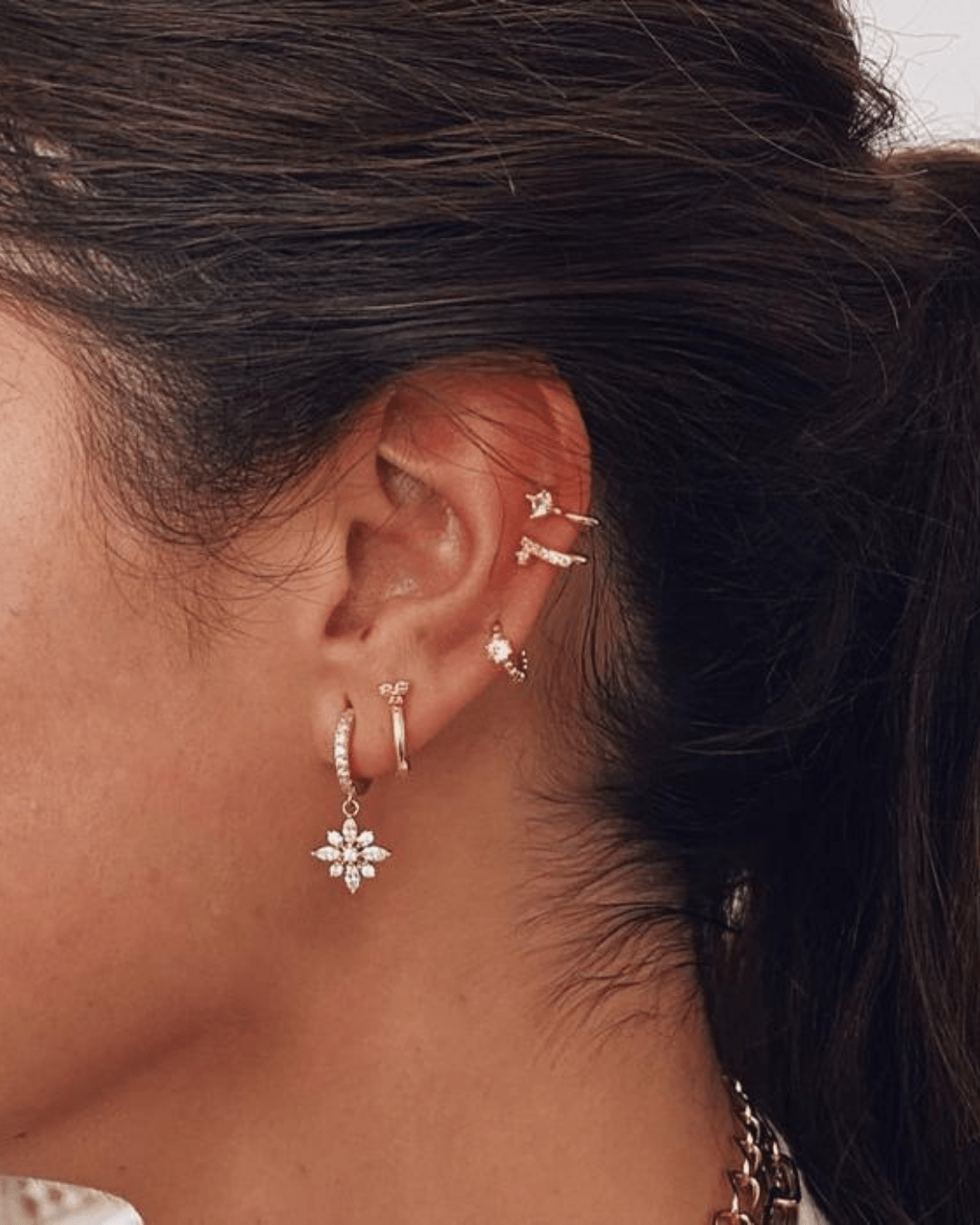 heylove EARCUFF EAR CUFF DOUBLE BLACK