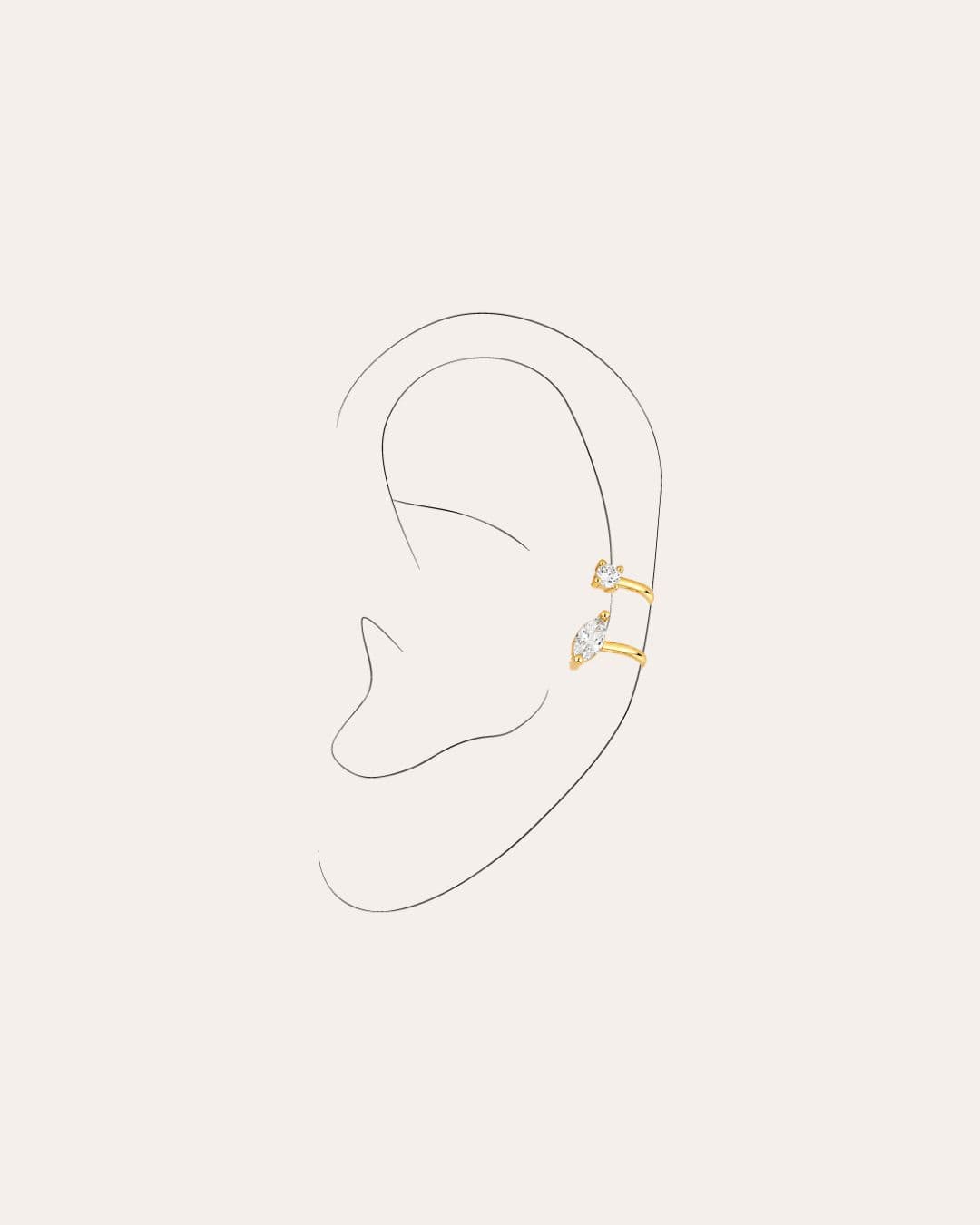 heylove EARCUFF EAR CUFF MARQUISE