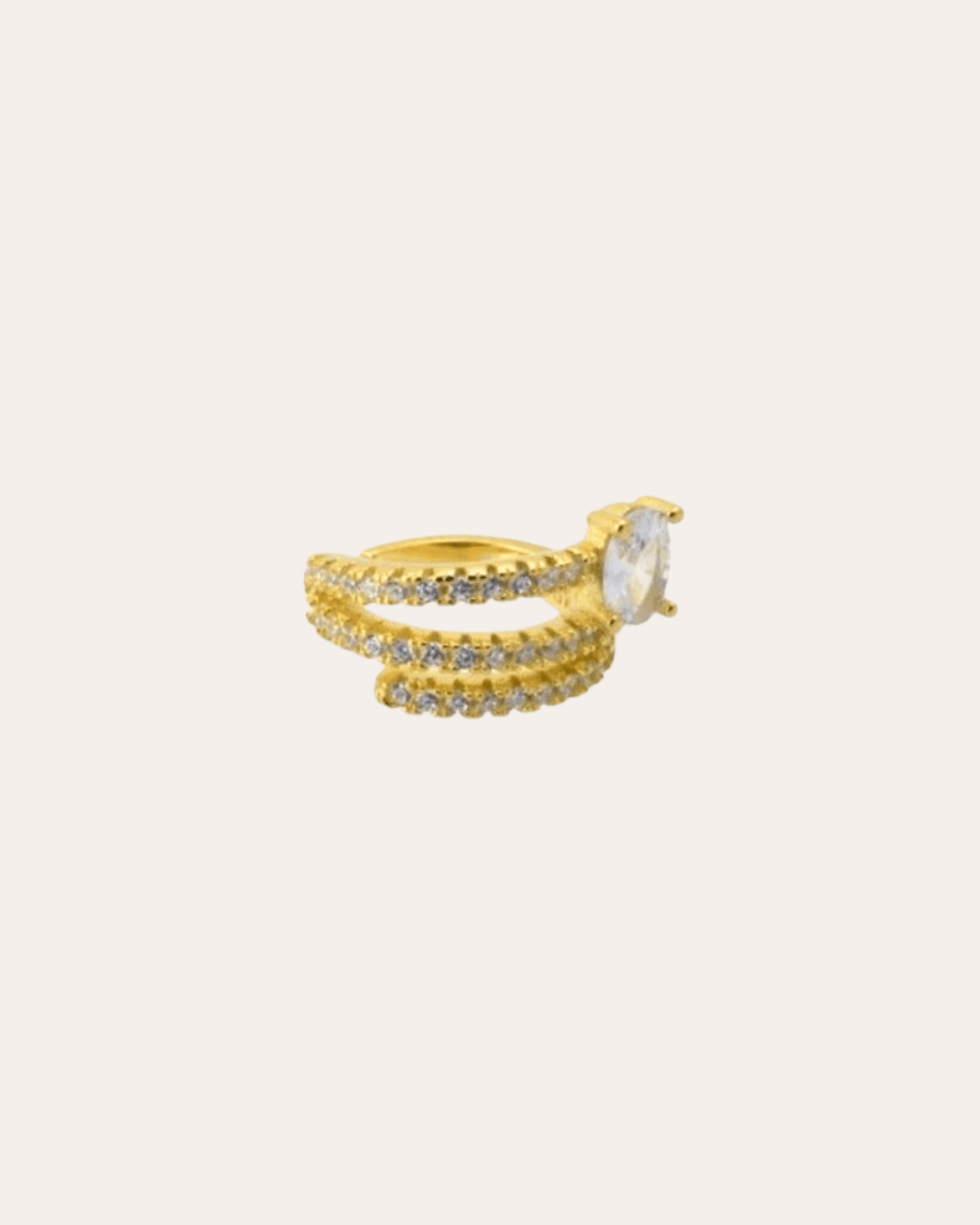 heylove EARCUFF EAR CUFF OVAL CZ