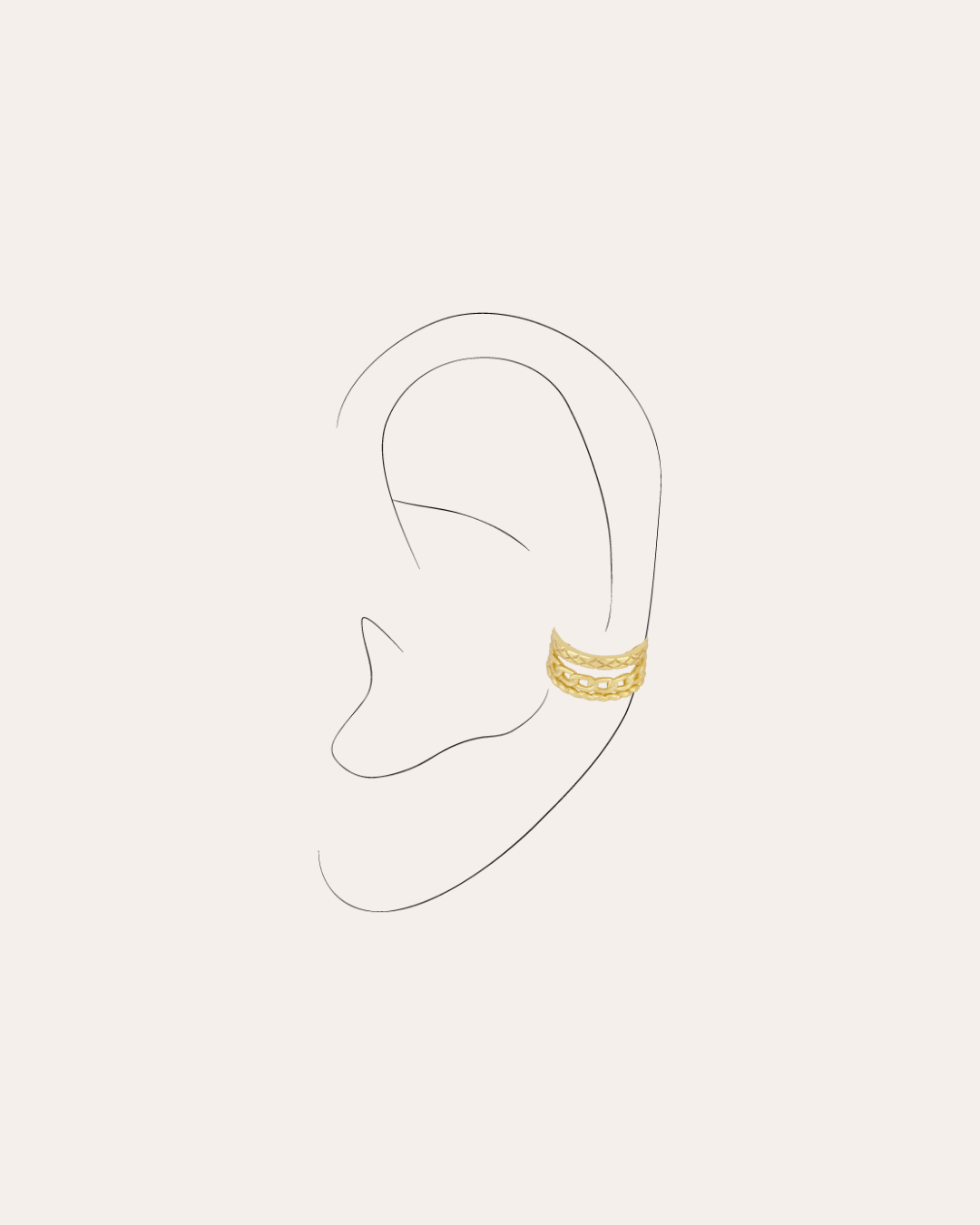 heylove EARCUFF EAR CUFF POSITANO