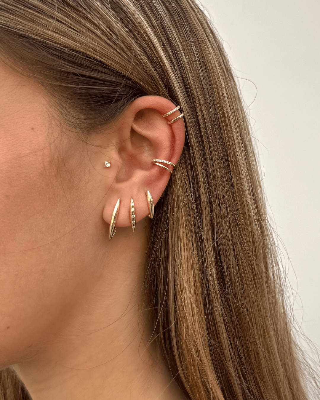 heylove EARCUFF EAR CUFF TWO LINES CZ