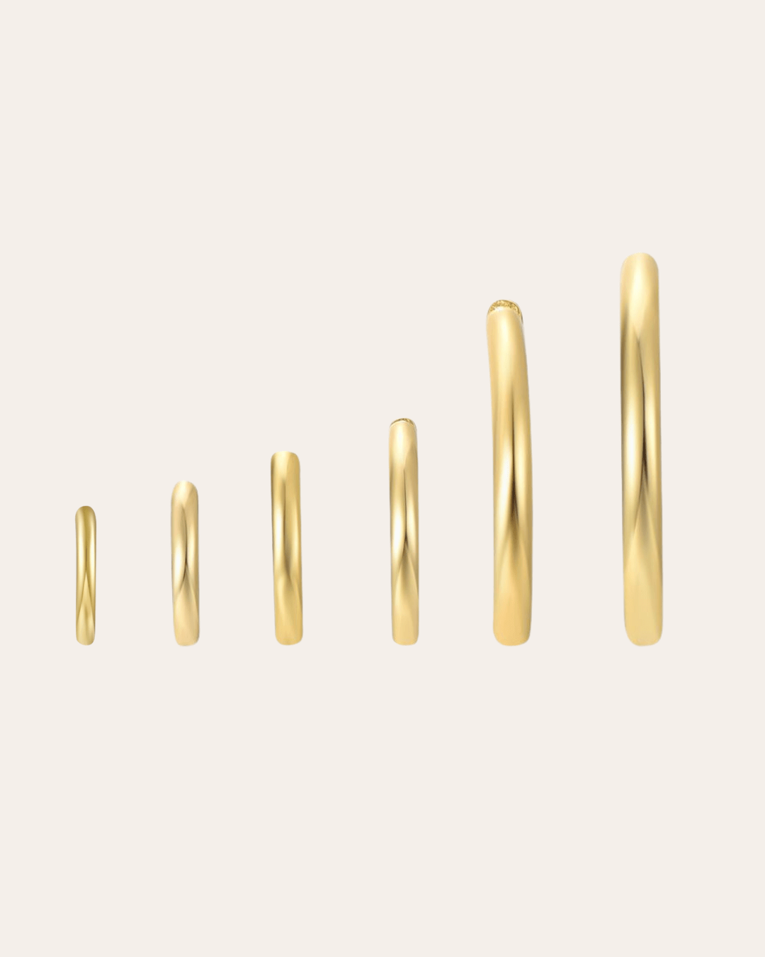 heylove PENDIENTES AROS BASICOS DE ACERO 10-30 MM