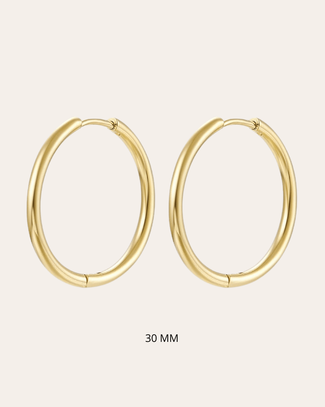 heylove PENDIENTES AROS BASICOS DE ACERO 10-30 MM