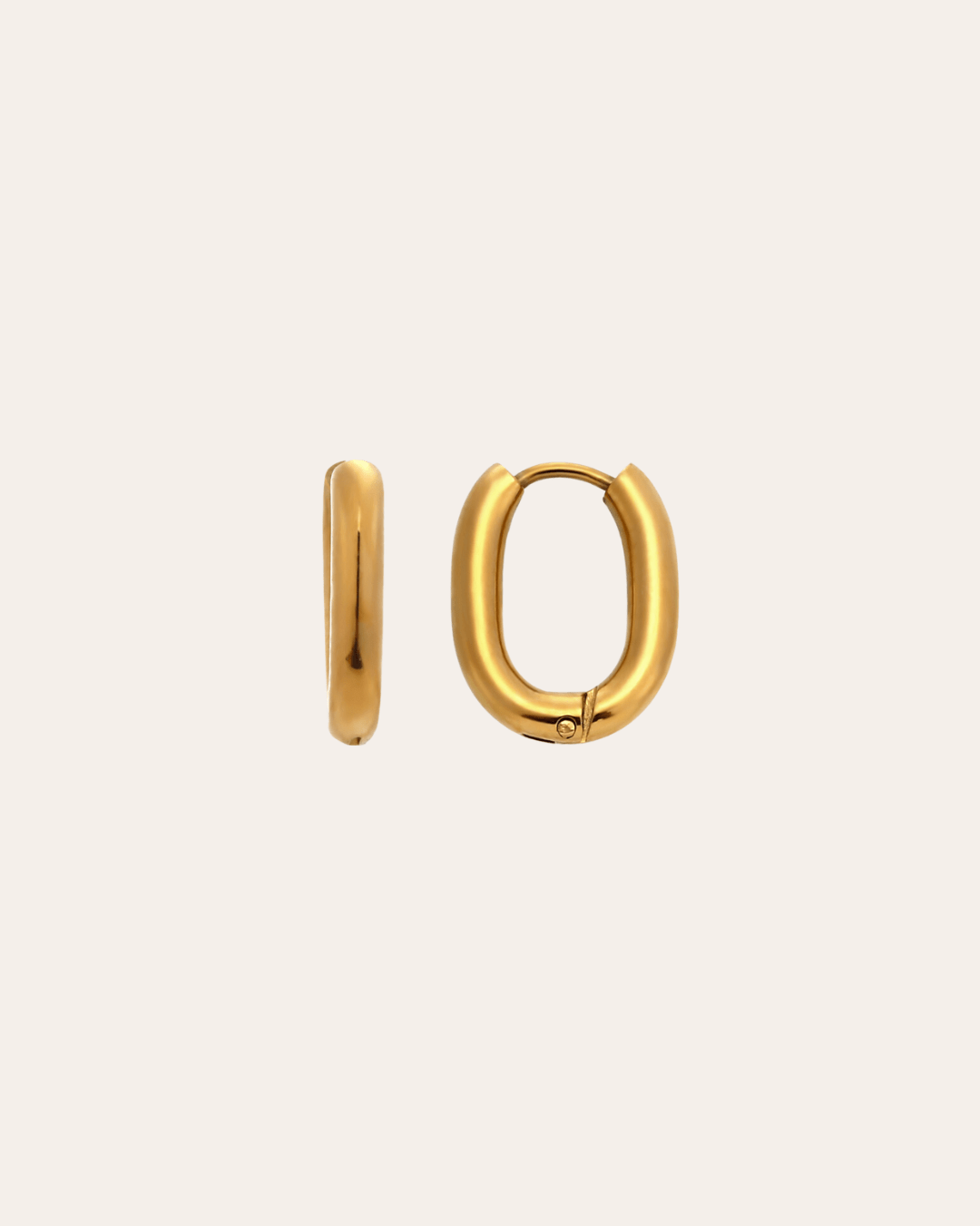 heylove PENDIENTES AROS RECTANGLE HOOPS ACERO