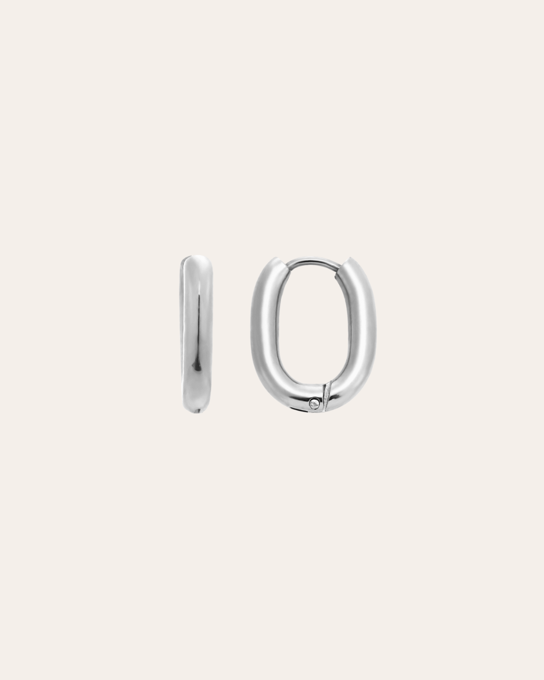 heylove PENDIENTES AROS RECTANGLE HOOPS ACERO