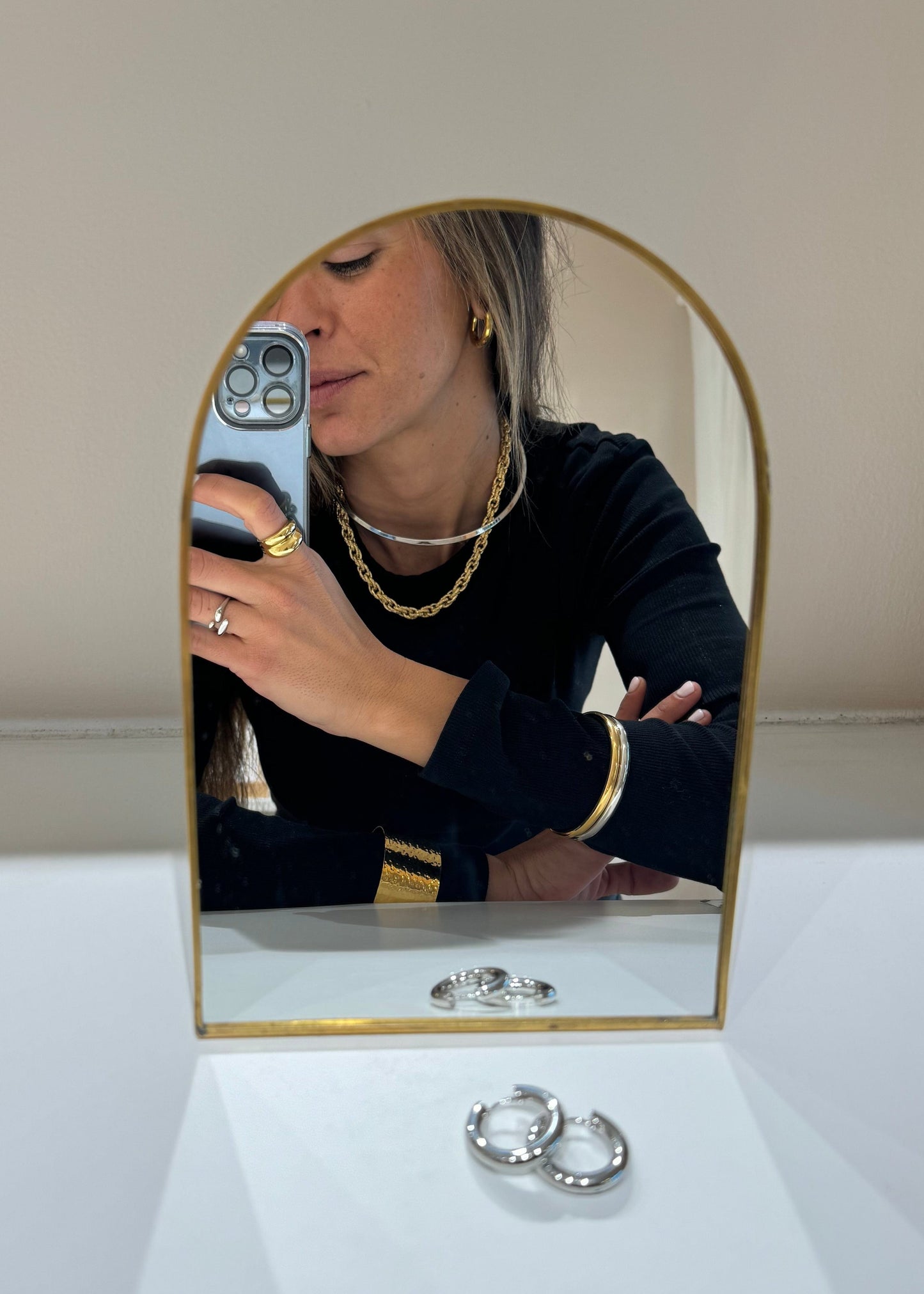 heylove PENDIENTES AROS USUAL ACERO