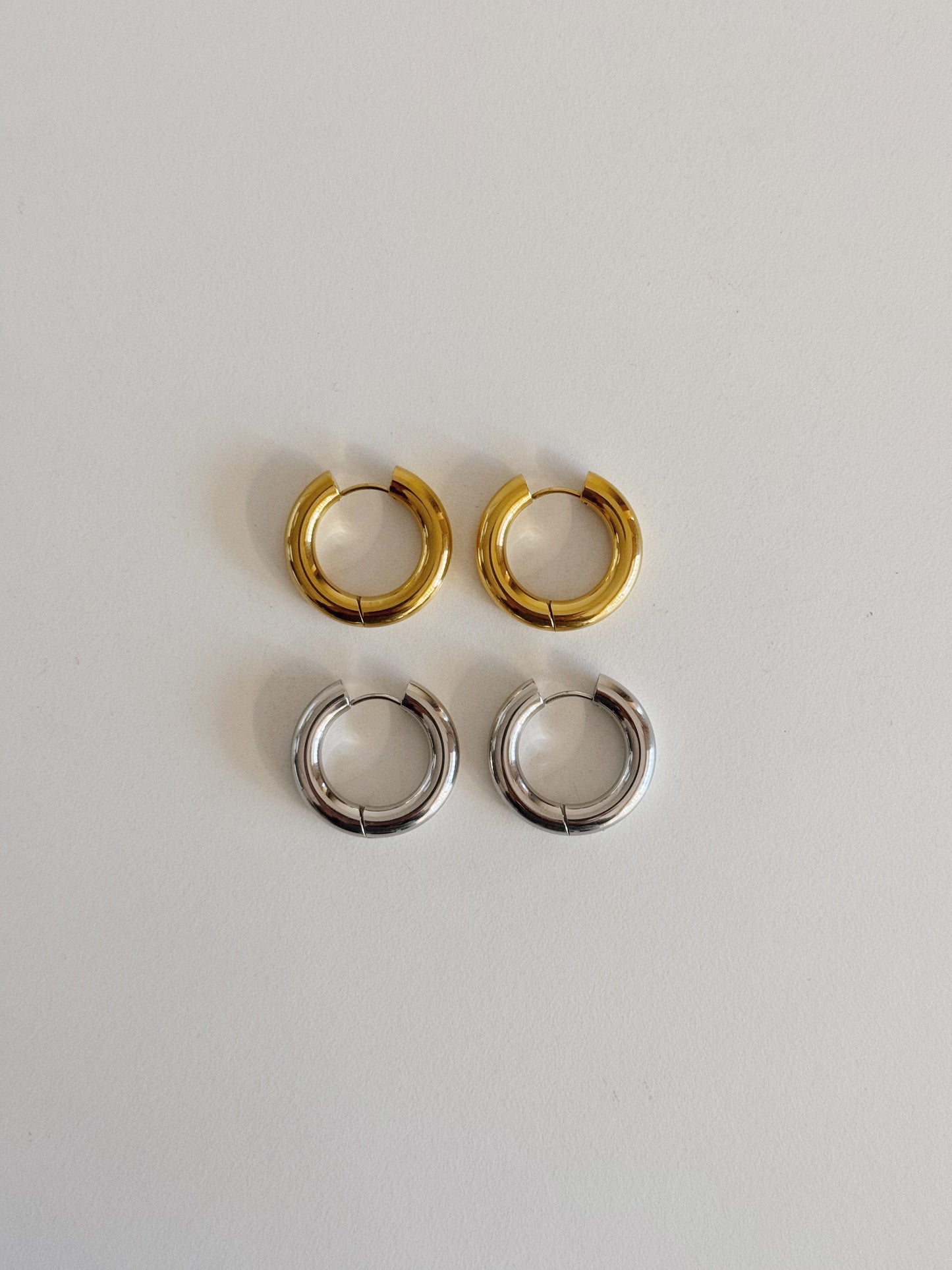 heylove PENDIENTES AROS USUAL ACERO
