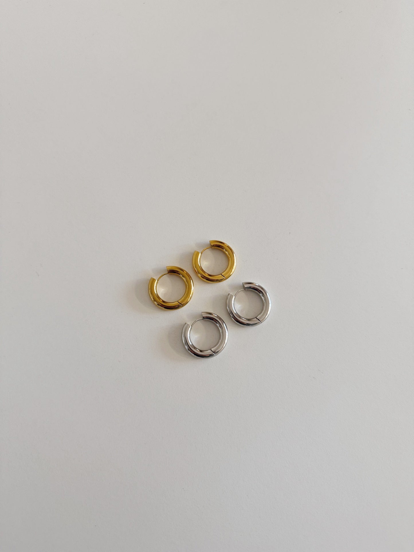 heylove PENDIENTES AROS USUAL ACERO