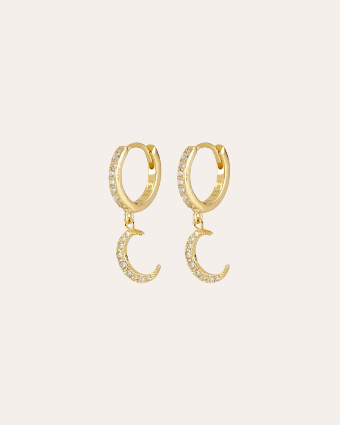 heylove PENDIENTES PENDIENTES BIG COSMIC MOON HOOPS