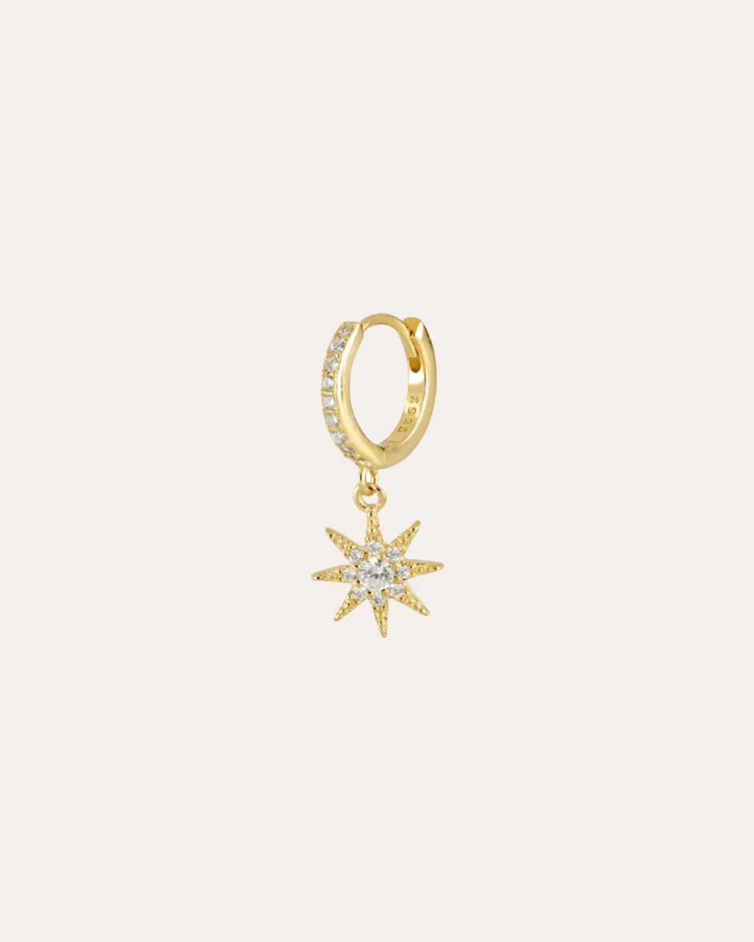 heylove PENDIENTES PENDIENTES BIG COSMIC STAR HOOPS