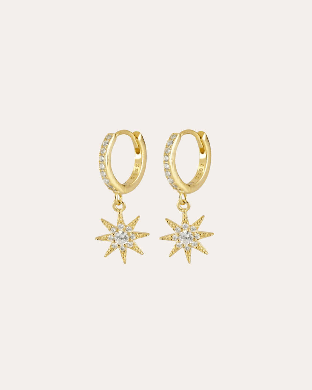 heylove PENDIENTES PENDIENTES BIG COSMIC STAR HOOPS