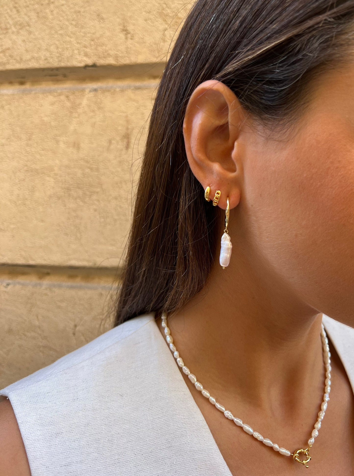 heylove PENDIENTES PENDIENTES BIG PERLA