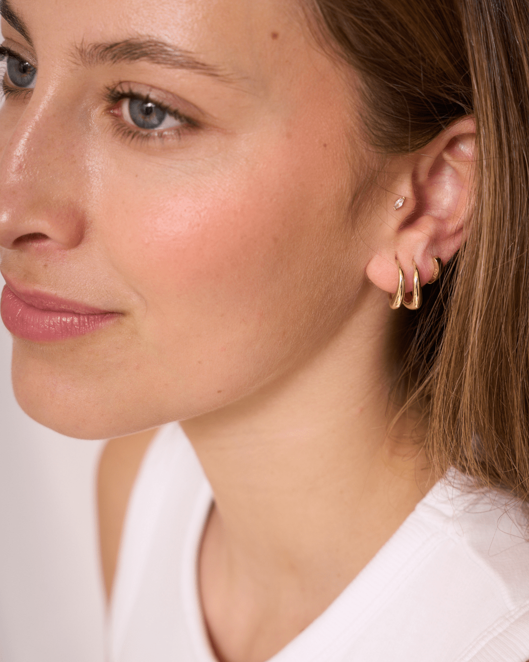 heylove PENDIENTES PENDIENTES CURVY HOOPS