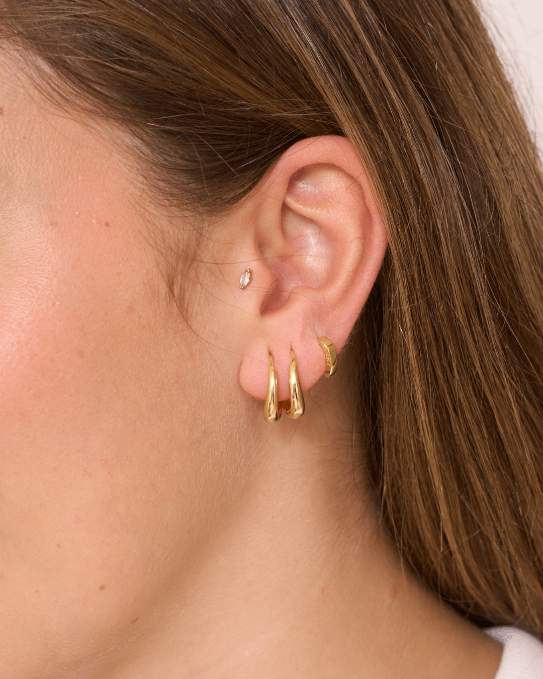 heylove PENDIENTES PENDIENTES CURVY HOOPS