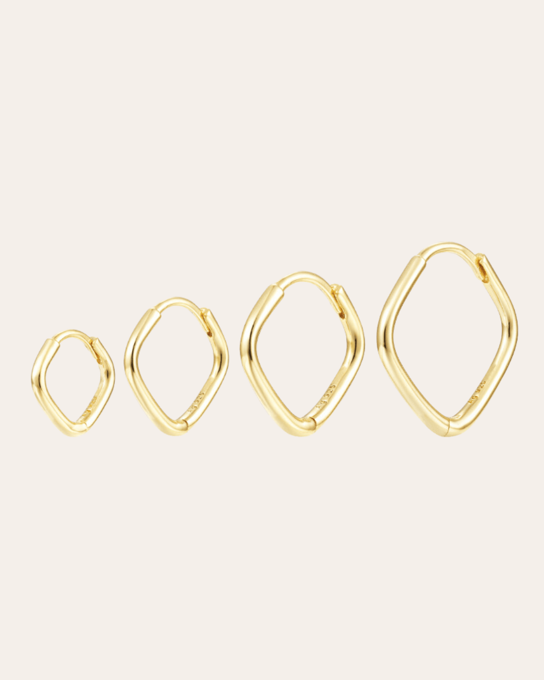 heylove PENDIENTES PENDIENTES DIAMOND HOOPS 11/14/17/20 MM
