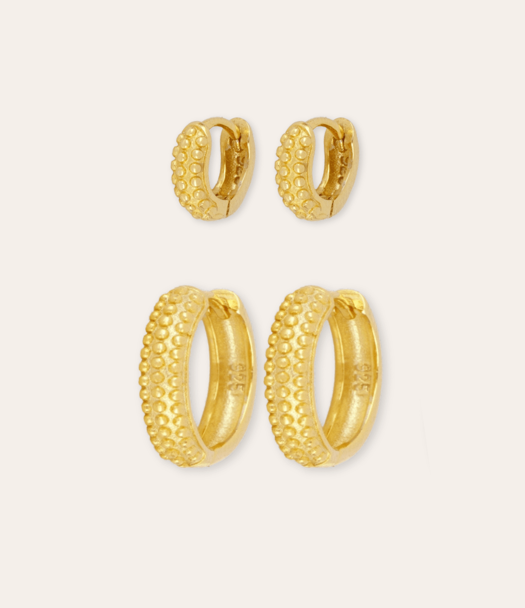 heylove PENDIENTES PENDIENTES DOTS HOOPS