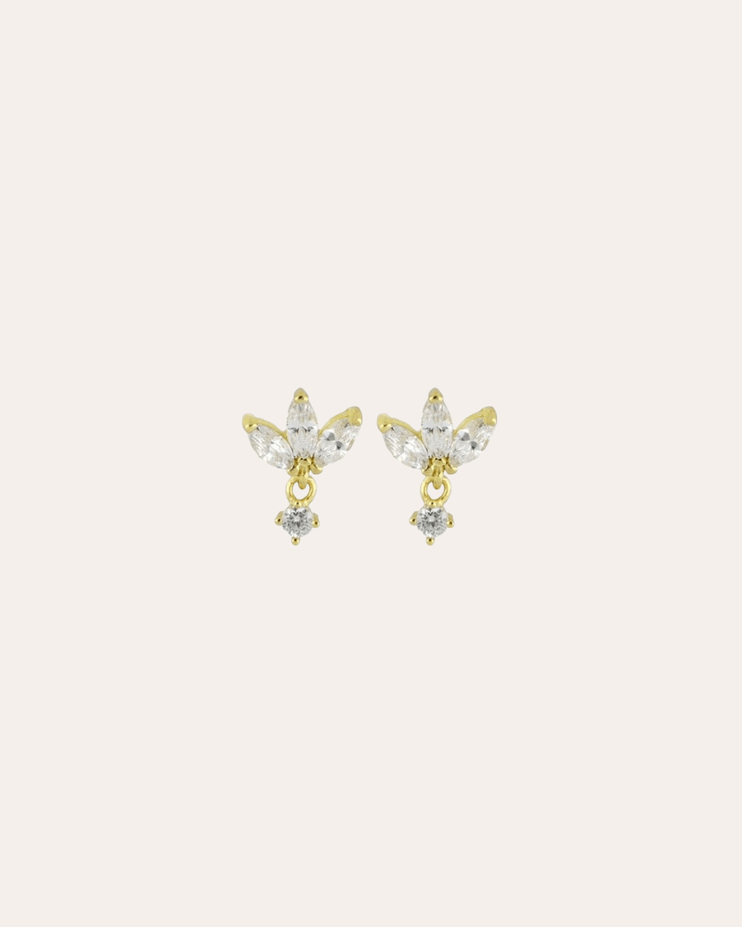 heylove PENDIENTES PENDIENTES HALF FLOWER DROP