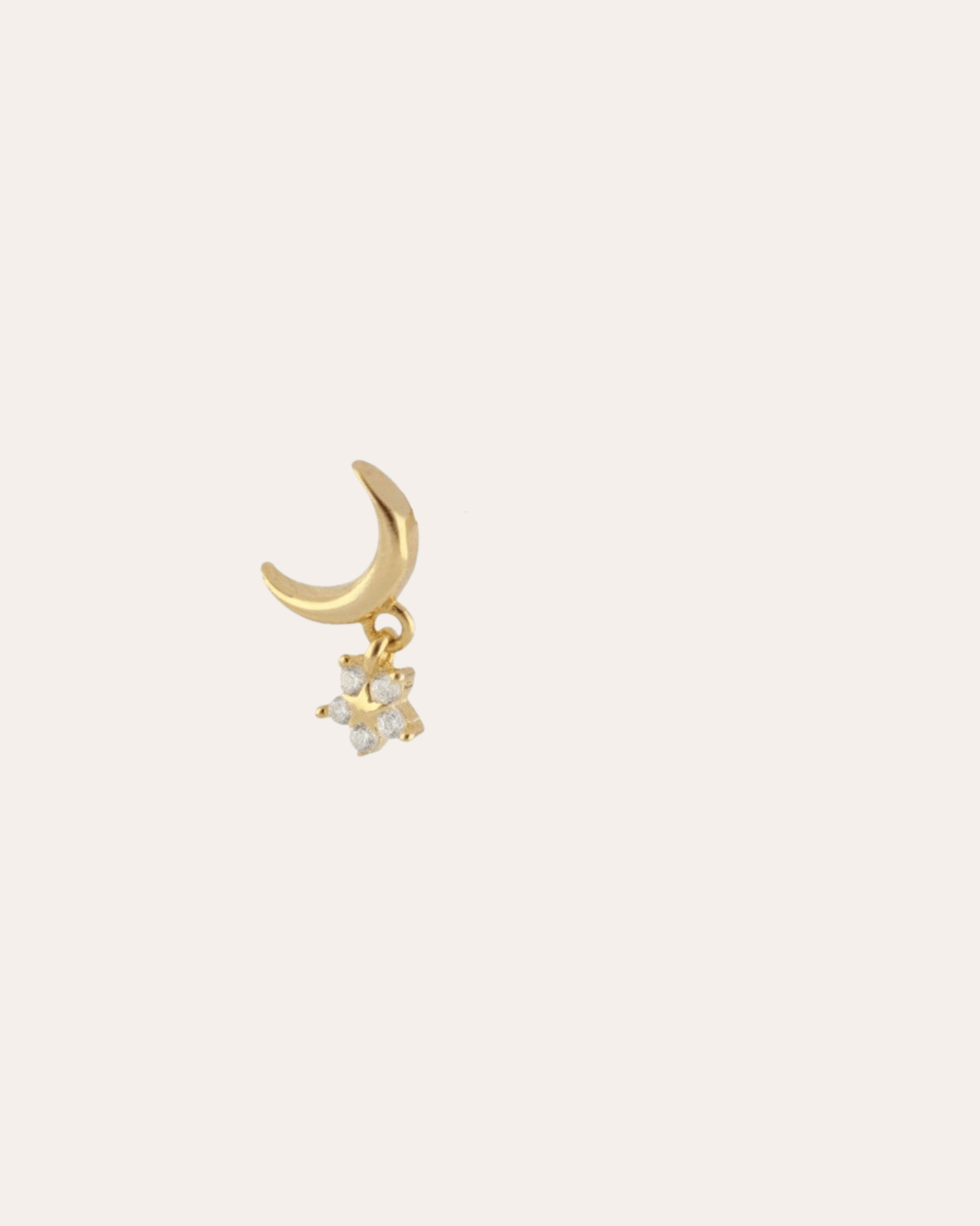 heylove PENDIENTES PENDIENTES LUNA Y ESTRELLA CZ