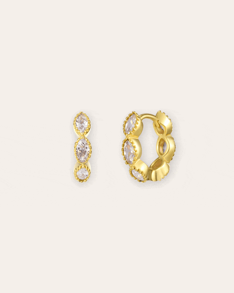 heylove PENDIENTES PENDIENTES MARQUISE HOOPS